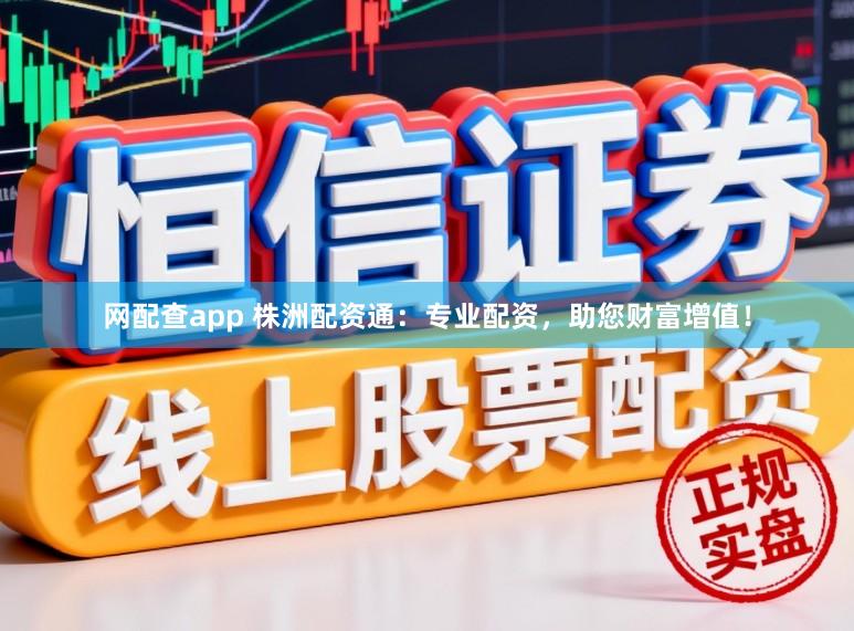 网配查app 株洲配资通:专业配资,助您财富增值!