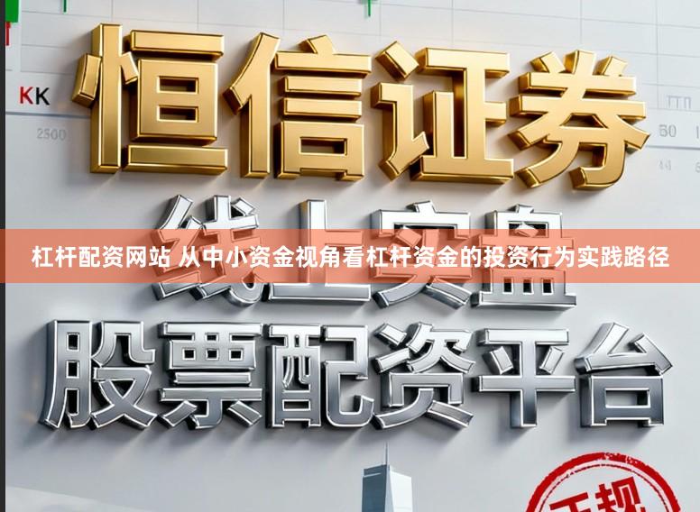 杠杆配资网站 从中小资金视角看杠杆资金的投资行为实践路径