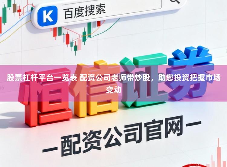 股票杠杆平台一览表 配资公司老师带炒股，助您投资把握市场变动